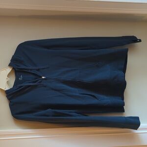 Gap Vintage Women's Navy Blue Zip-Up Hoodie Size Large